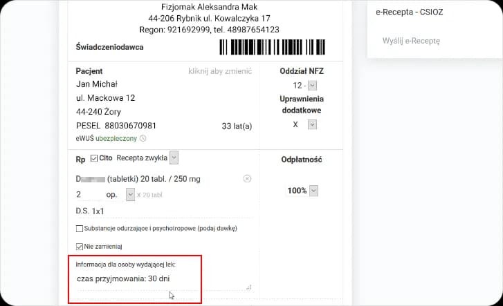 Na ile dni można wypisać leki na e-recepcie? Sprawdź ważność recepty